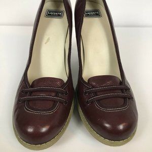 LACOSTE PARIS MISSIE GLOSS OXBLOOD pumps